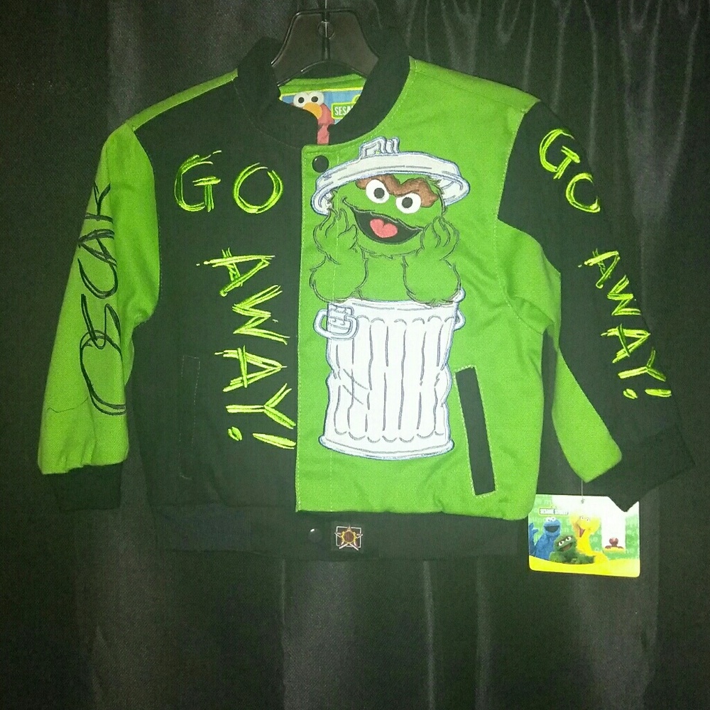 Kids Oscar the Grouch character jacket